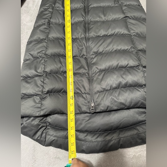 Patagonia Goose Down Full Length Coat Women Sz XS gray Goose Down Hood - Picture 8 of 12